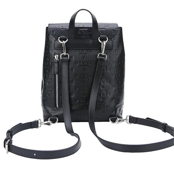 PER SE XCLUSIV Leather Backpack - Black - Picture 3 of 4